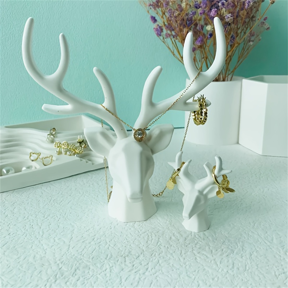 Musical Instrument Jewelry - 3D Deer Horn Jewelry Necklace Crystal