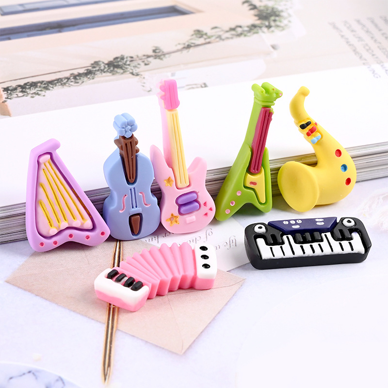 10pcs Cartoon Kawaii Resin Min - Musical Instrument Jewelry review and price