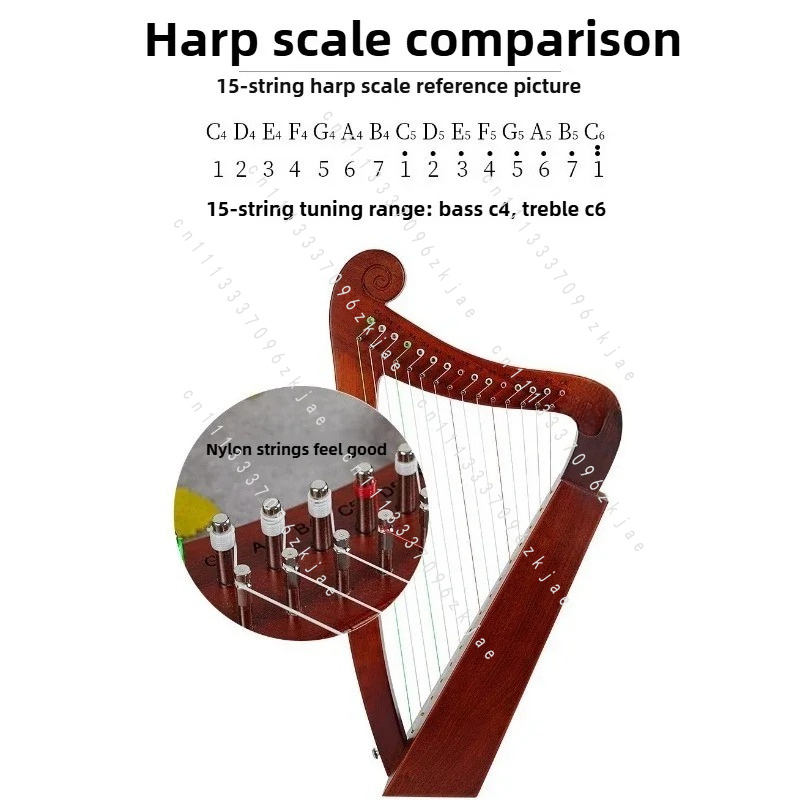 Handmade 15 Tone Harp Sound Th - Musical Instrument For Beginners review and price