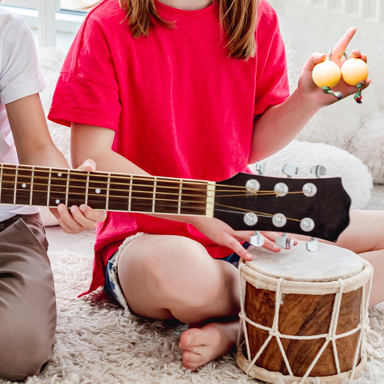 1 Pair ABS Rhythmic Sand Ball  - Musical Instrument Rattle review and price
