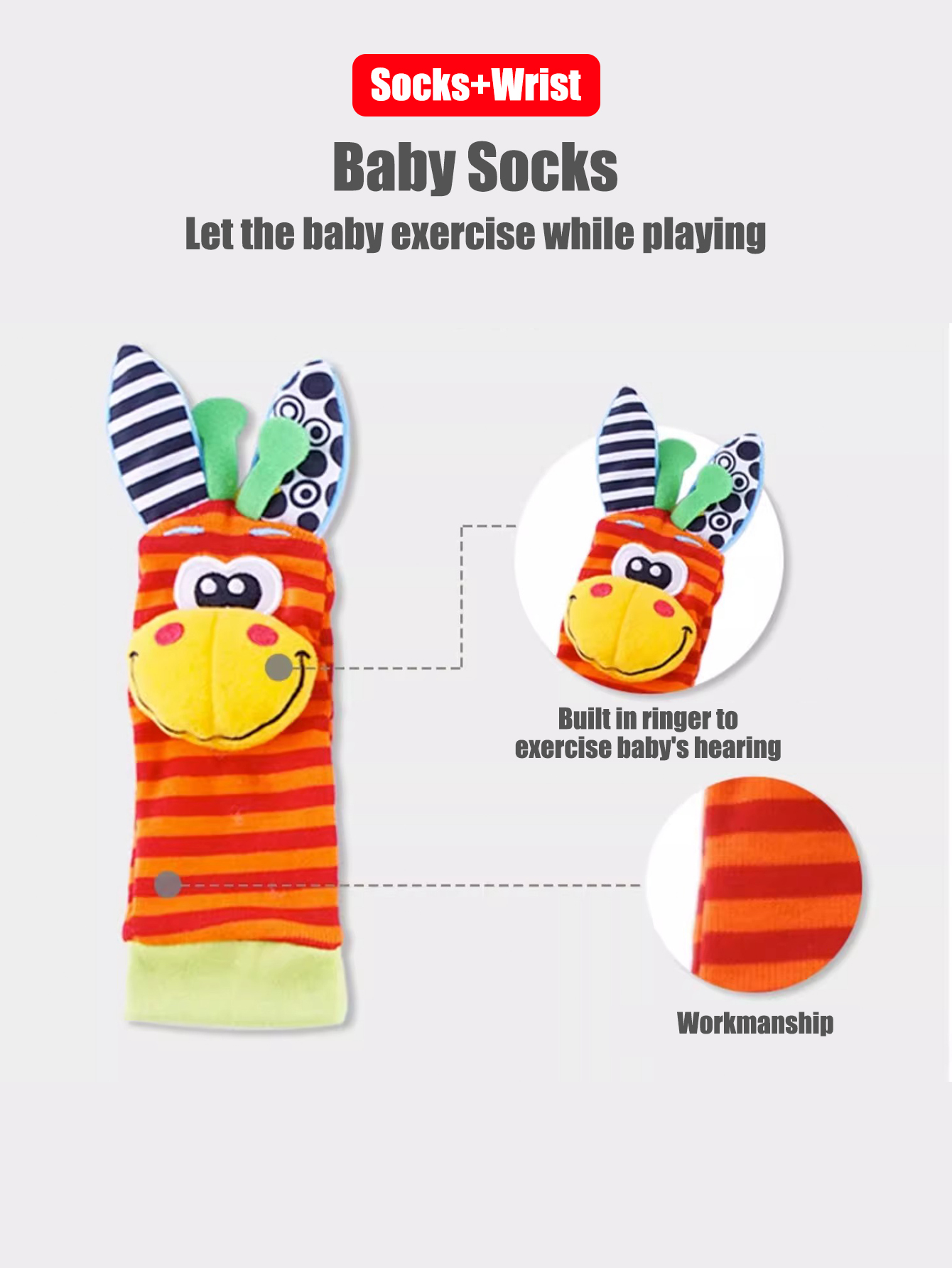 4pcs/Set Baby Infant Wrist Rat - Musical Instrument Rattle review and price