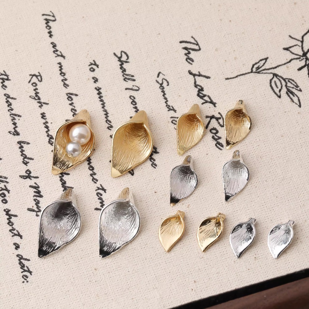 4PCS Dainty Horn Petals Flower - Musical Instrument Jewelry review and price