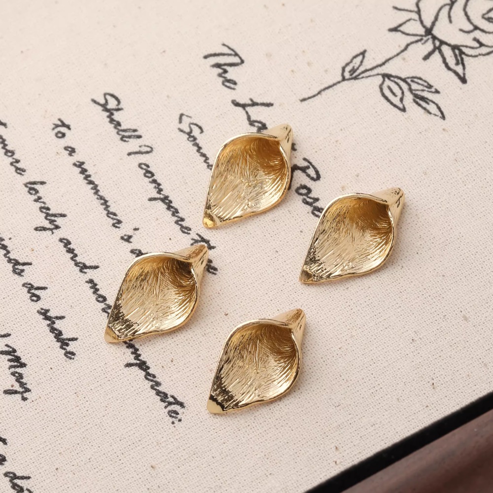 4PCS Dainty Horn Petals Flower - Musical Instrument Jewelry review and price