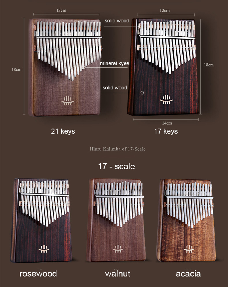 Hluru Kalimba 17 Keys with Hol - Musical Instrument For Beginners review and price