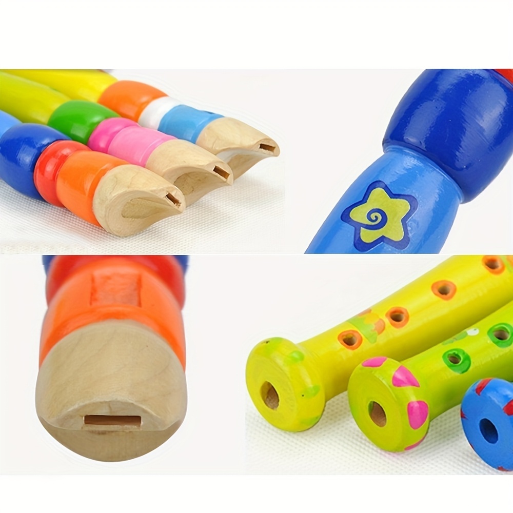 1pc Wooden Flute 6-Hole Colorf - Musical Instrument Piccolo review and price