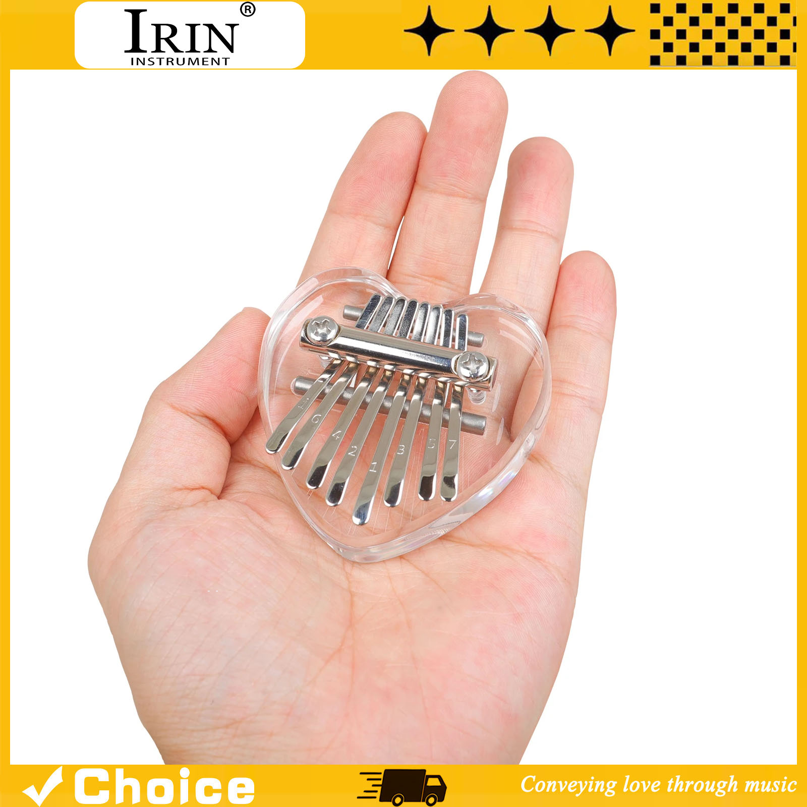 8-Key Kalimba Mini Thumb Piano - Musical Instrument For Beginners review and price
