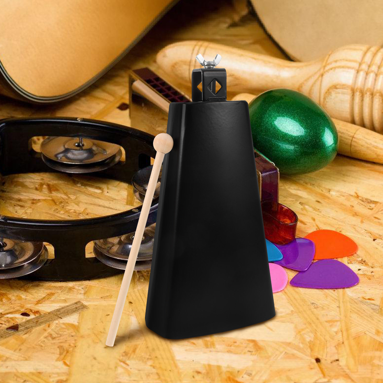 1Set Metal Cowbell Instrument  - Musical Instrument Band review and price