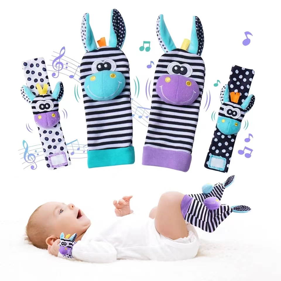 Baby Infant Wrist Rattle Socks - Musical Instrument Rattle review and price