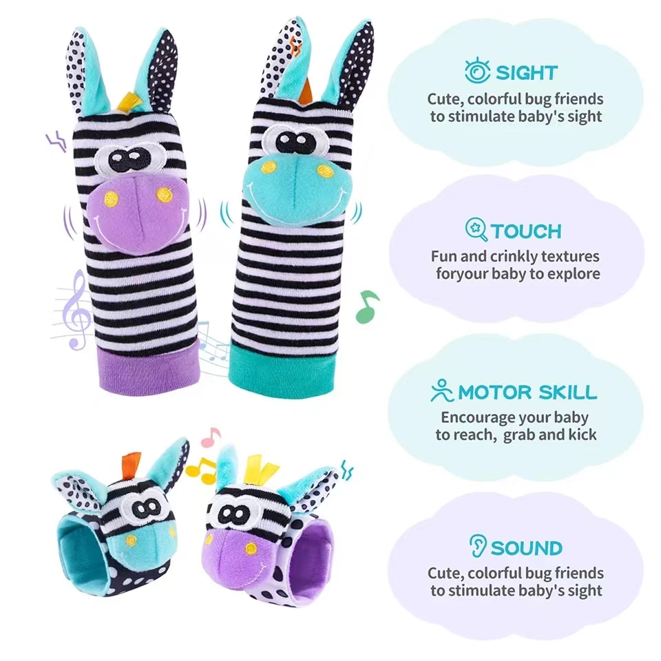 Baby Infant Wrist Rattle Socks - Musical Instrument Rattle review and price