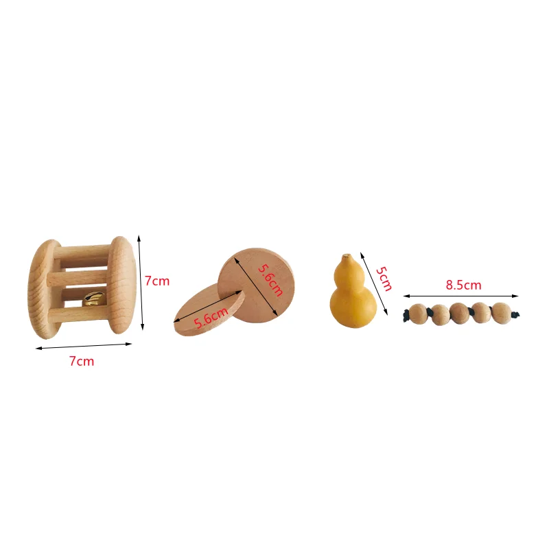 Montessori Wood Bell Rattle In - Musical Instrument Rattle review and price