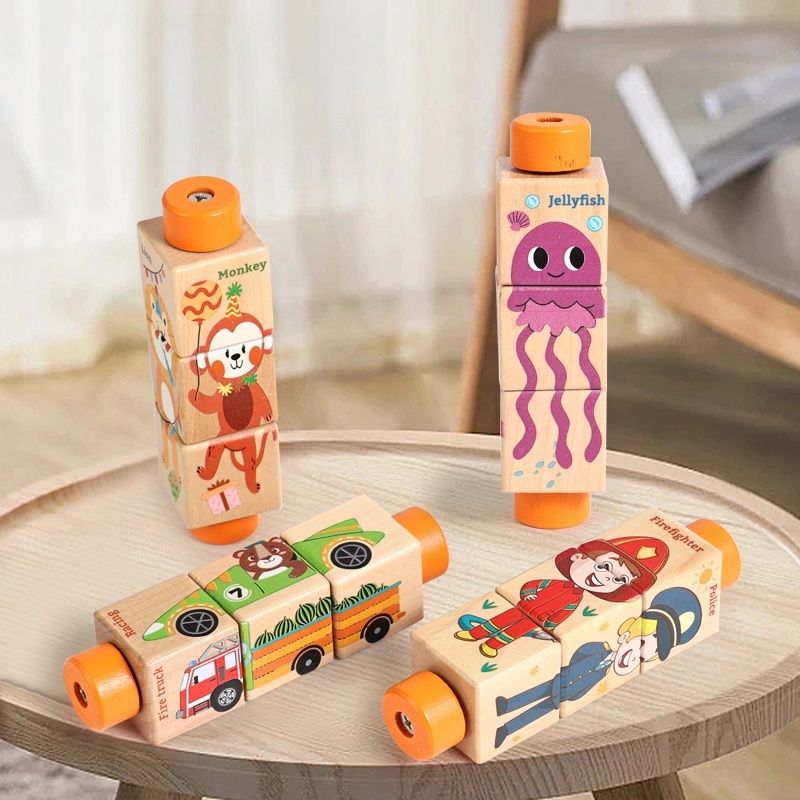 Baby Wooden Rotating Jigsaw Pu - Musical Instrument Rattle review and price