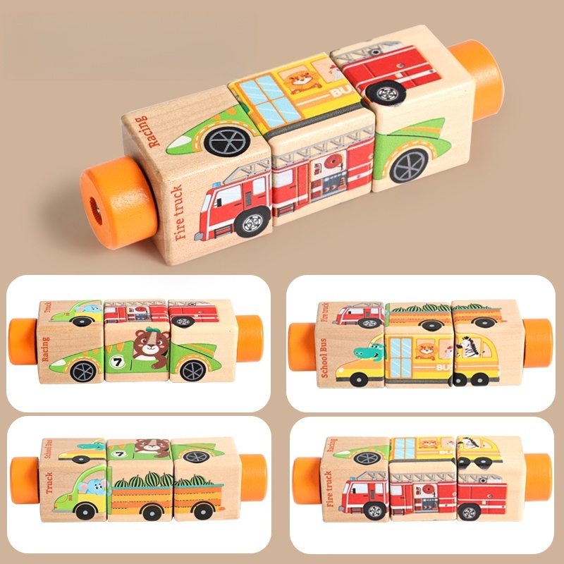 Baby Wooden Rotating Jigsaw Pu - Musical Instrument Rattle review and price