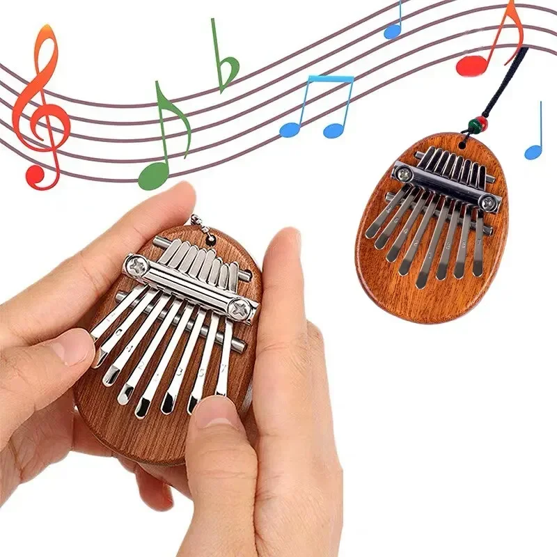 1Pcs Wood Mini Thumb Piano Mus - Musical Instrument For Beginners review and price