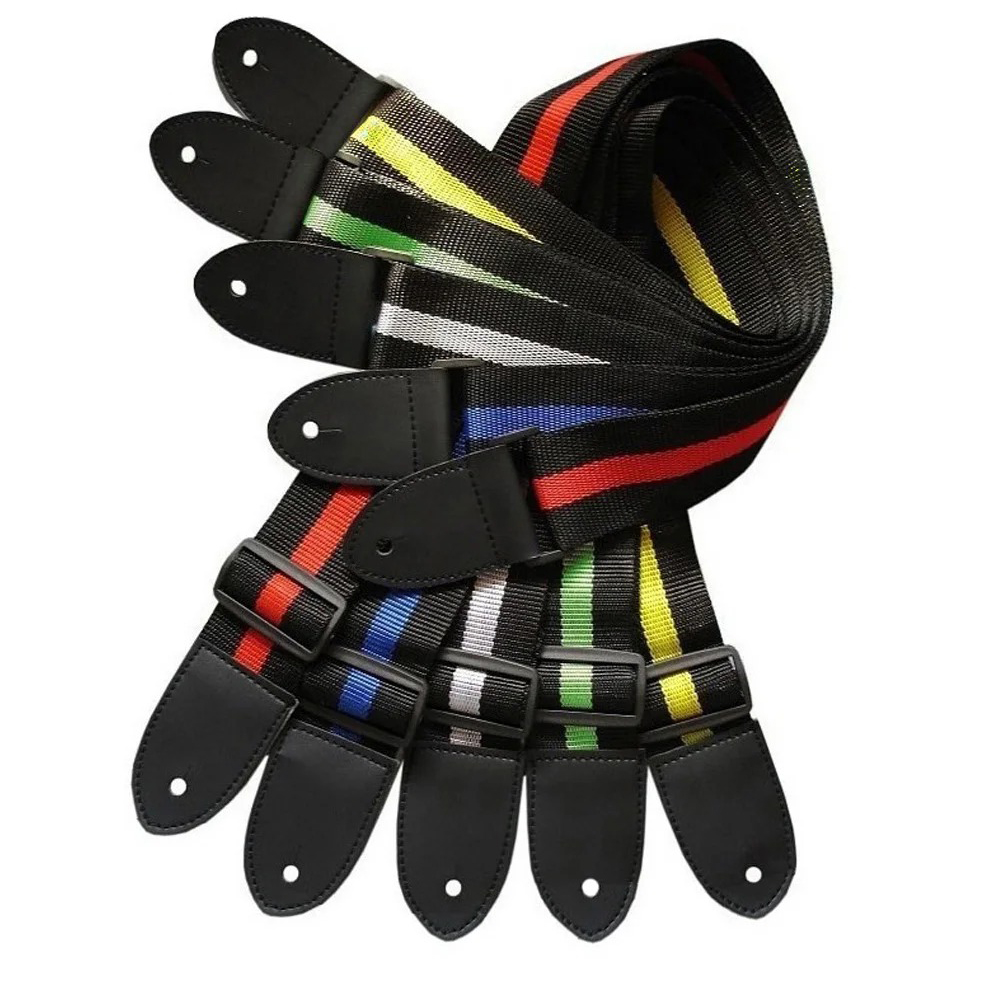 Guitar Strap Colourful Stripe  - Musical Instrument Band review and price