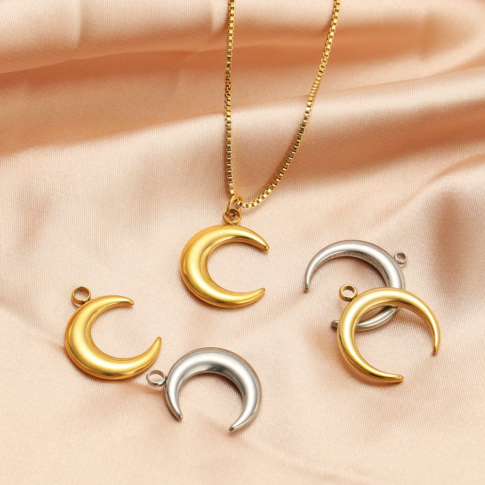 5pcs Stainless Steel Moon Horn - Musical Instrument Jewelry review and price
