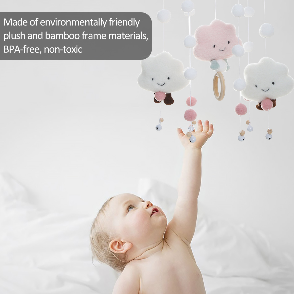 Mobile Wind Chimes with Cloud  - Musical Instrument Rattle review and price