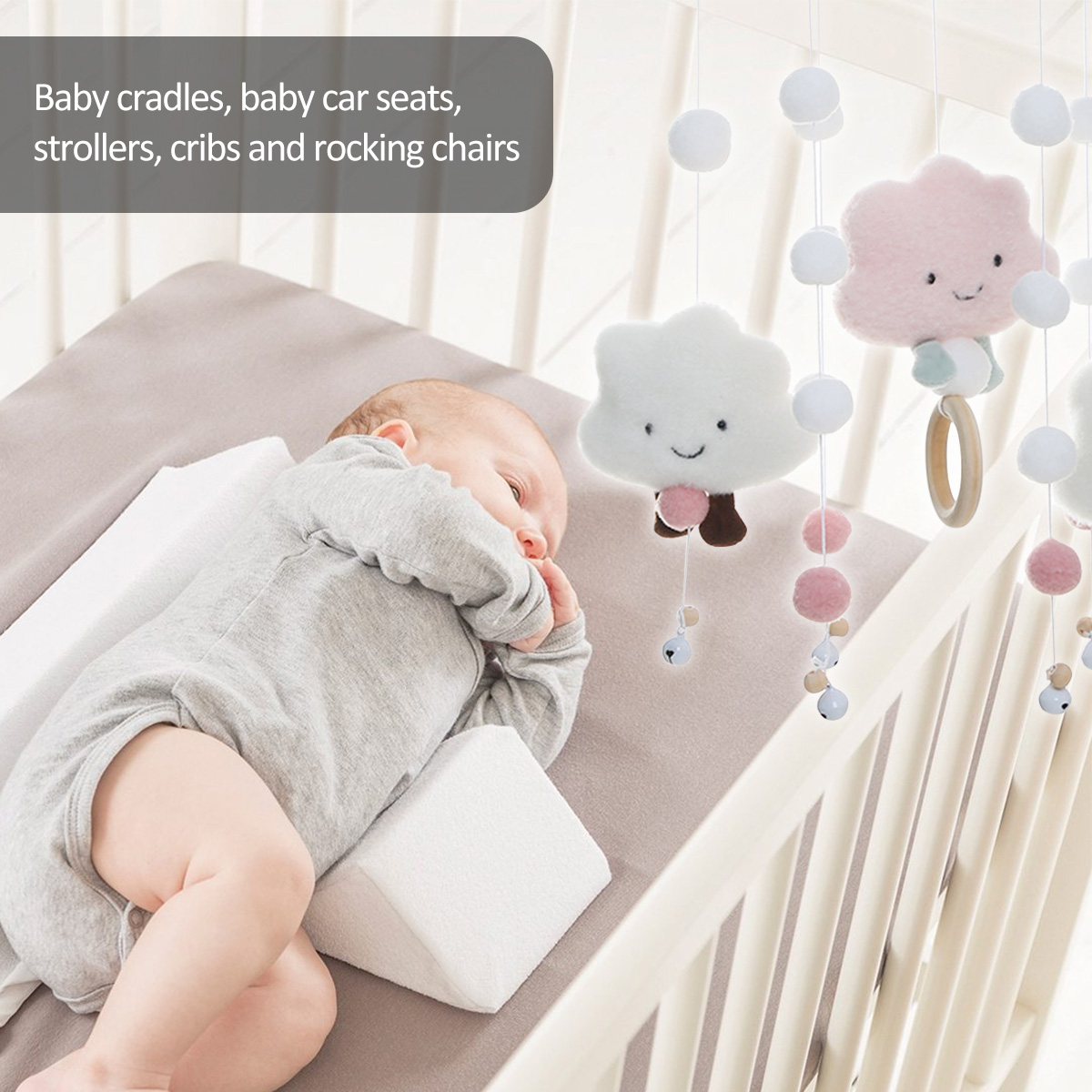 Mobile Wind Chimes with Cloud  - Musical Instrument Rattle review and price