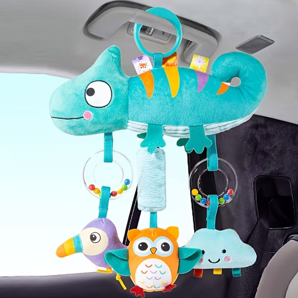 Soft Cartoon Animal Hanging Ra - Musical Instrument Rattle review and price