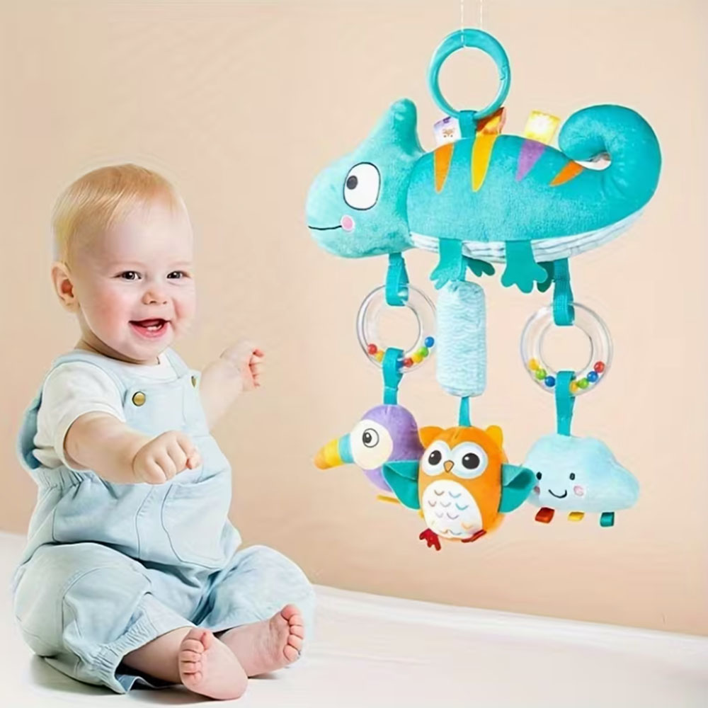 Soft Cartoon Animal Hanging Ra - Musical Instrument Rattle review and price