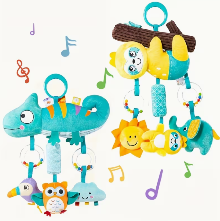 Soft Cartoon Animal Hanging Ra - Musical Instrument Rattle review and price