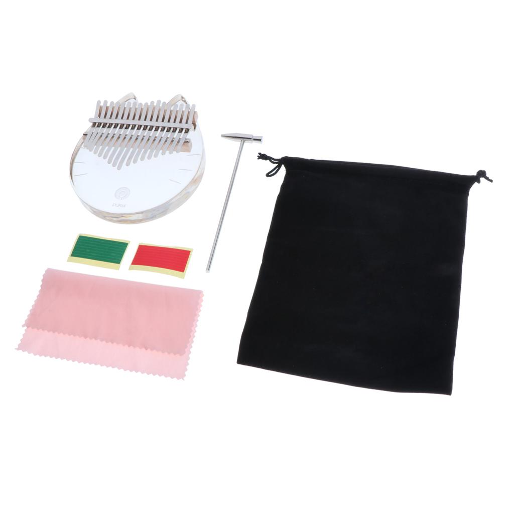 Kalimba 17 Key Acrylic Transpa - Musical Instrument For Beginners review and price