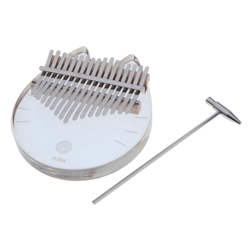 Kalimba 17 Key Acrylic Transpa - Musical Instrument For Beginners review and price