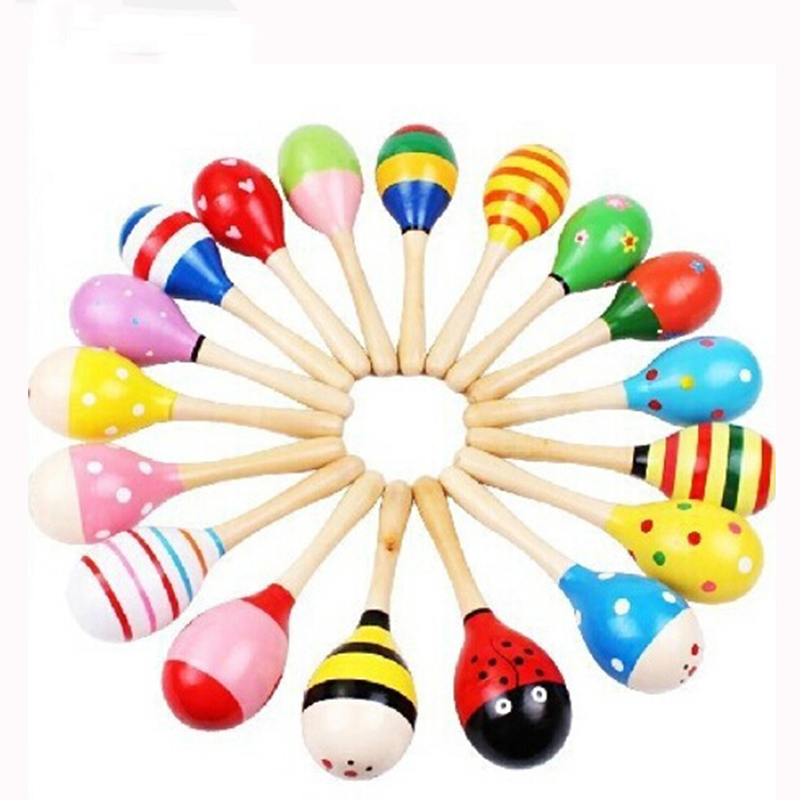 2pcs Colorful Wooden Small Rat - Musical Instrument Rattle review and price