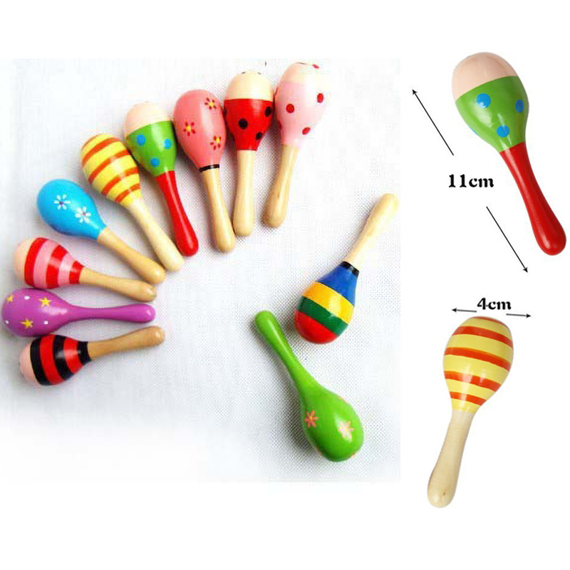 2pcs Colorful Wooden Small Rat - Musical Instrument Rattle review and price